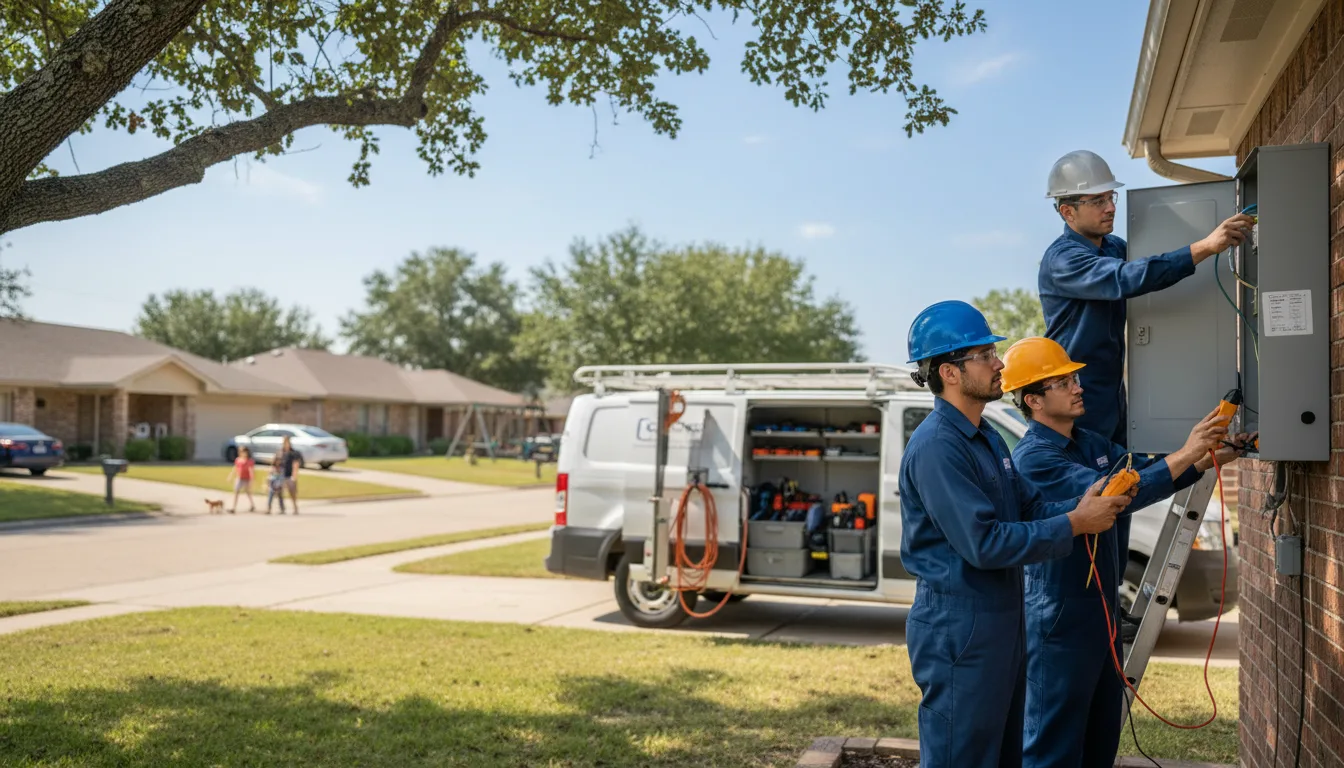 Certified electrician providing emergency electrical services in Readstown, WI